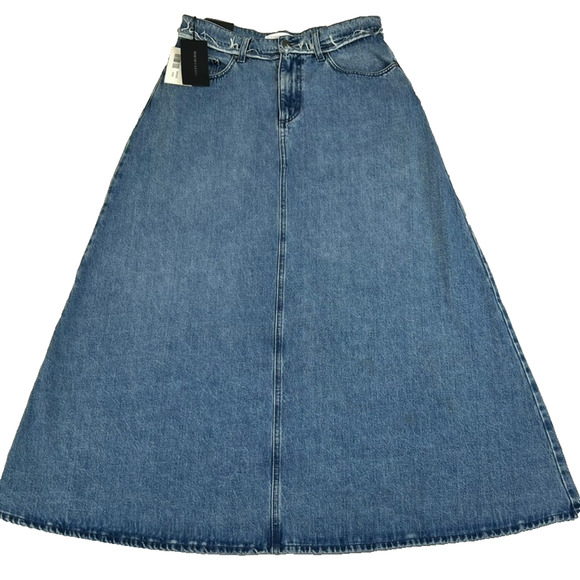Nobody Denim Como Skirt Womens Size 30 Super High Rise Relaxed Fit A-line NWT - Picture 1 of 11